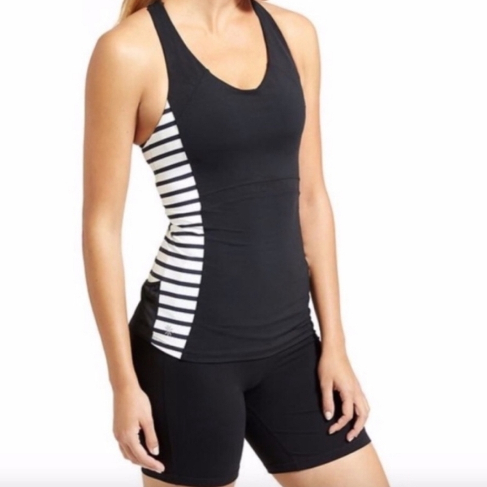 Athleta Stripe Ace Racer Tank Top